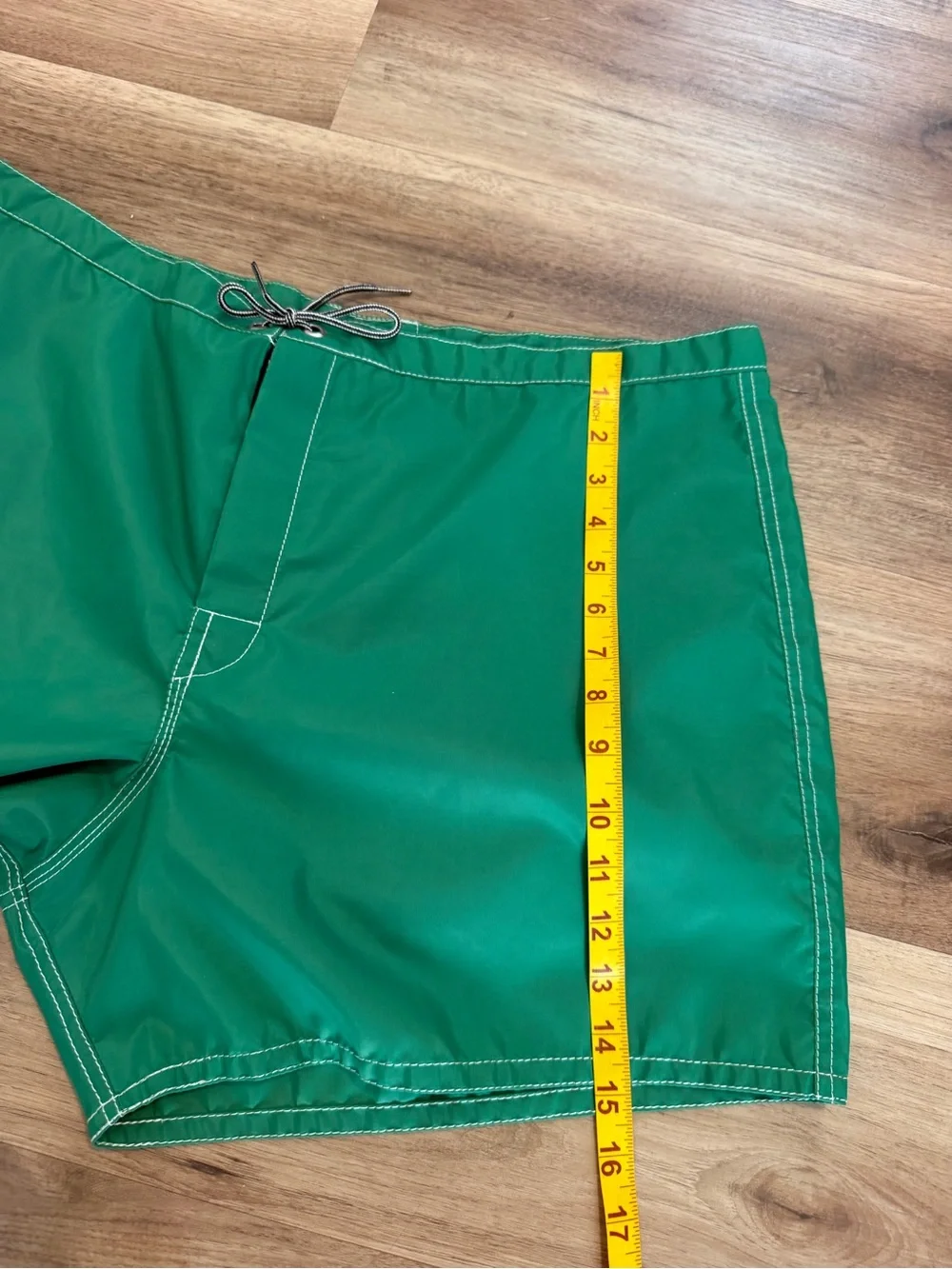 Vintage Birdwell Beach Britches Green Surf Board Shorts Made in USA 40